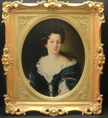 Appraisal: Unsigned Oil on Canvas Portrait of a Lady Relined Sitter