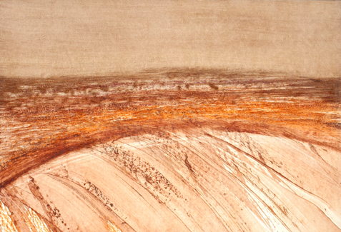 Appraisal: Sidney Nolan - Central Australian Landscape ripolin and mixed media