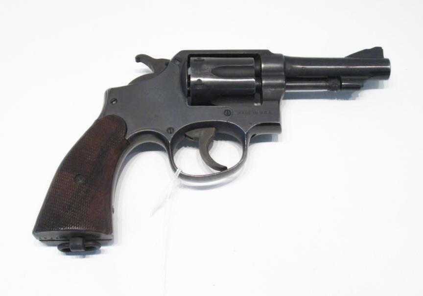 Appraisal: SMITH WESSON VICTORY MODEL DOUBLE ACTION REVOLVER converted from S