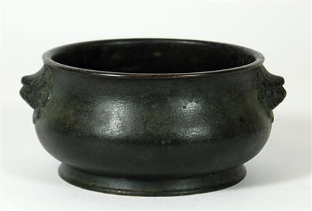 Appraisal: A Chinese bronze censer Ming dynasty or later with lion