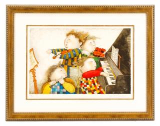 Appraisal: Graciela Boulanger Piano Concerto Lithograph Graciela Rodo Boulanger Bolivian b