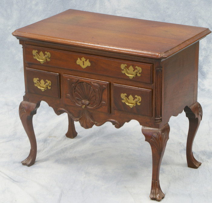 Appraisal: Miniature bench made Chippendale style lowboy w Estimate -