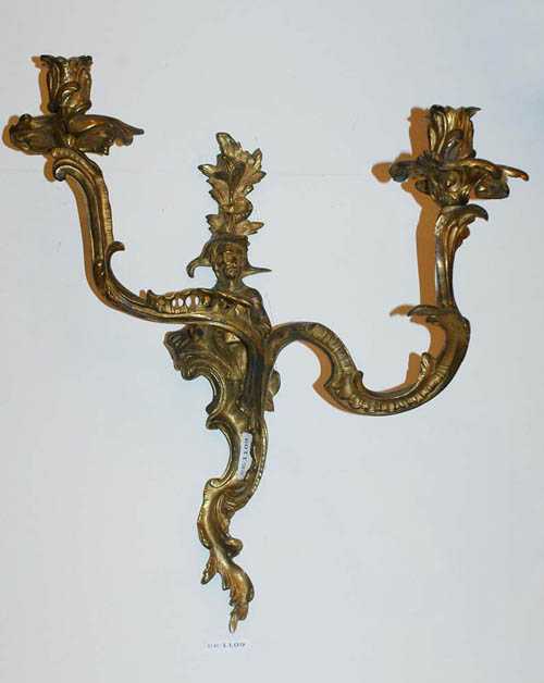 Appraisal: PAIR OF GILT BRONZE APPLIQUES AUX CHINOIS late Louis XV