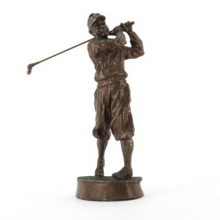 Appraisal: Mark Hopkins American st century Limited Edition Golfer Bronze Sculpture