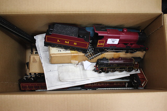 Appraisal: A LIMA 'O' GAUGE - - BURGUNDY COLOURED LOCOMOTIVE AND