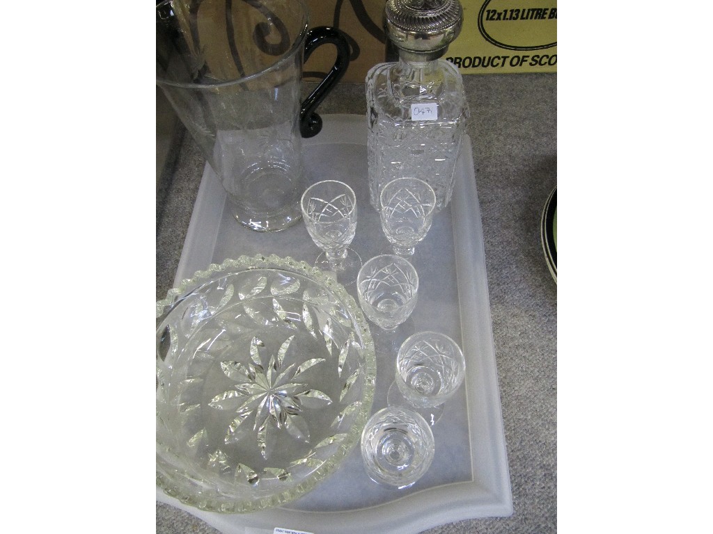 Appraisal: Tray lot of glassware - crystal etc