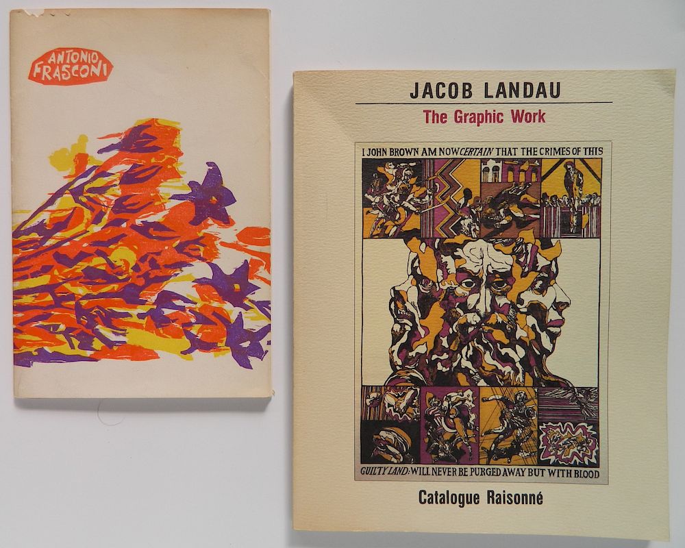 Appraisal: Books- Jacob Landau Antonio Frasconi Books- ''Jacob Landau The Graphic