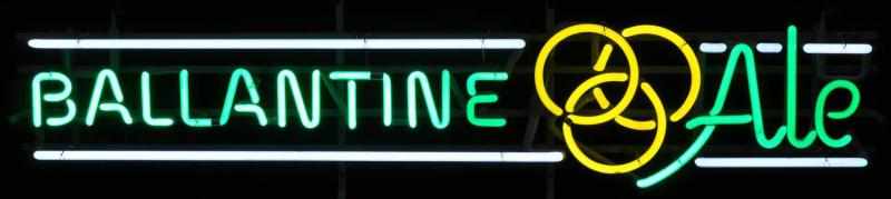 Appraisal: Ballantine Ale Horizontal -R Line Neon Sign Description s P