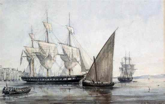 Appraisal: Louis Henri Wilhelmus Merckes ''de'' Stuers - pencil and watercolour