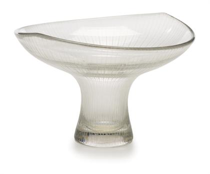 Appraisal: TAPIO WIRKKALA finnish - Glass bowl Designed by Wirkkala and