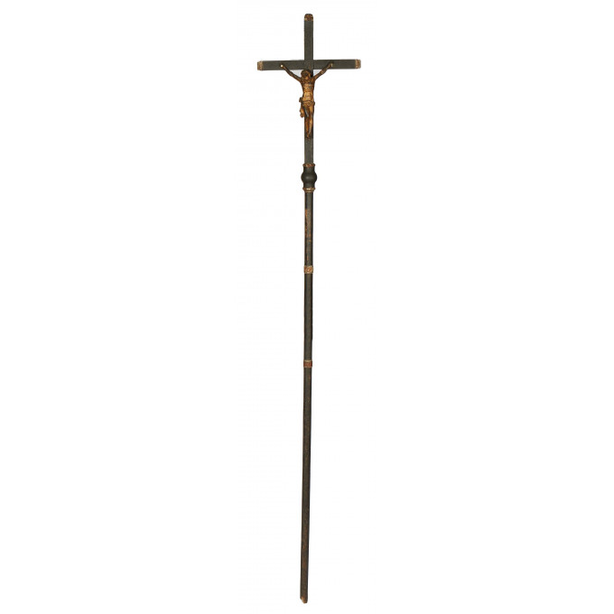 Appraisal: Priests Processional Cross early th c with a gilt iron