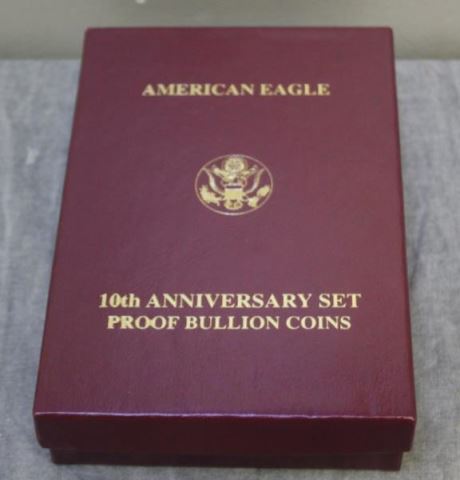 Appraisal: Rare th Anniversary Proof Bullion Coin Set - gold and