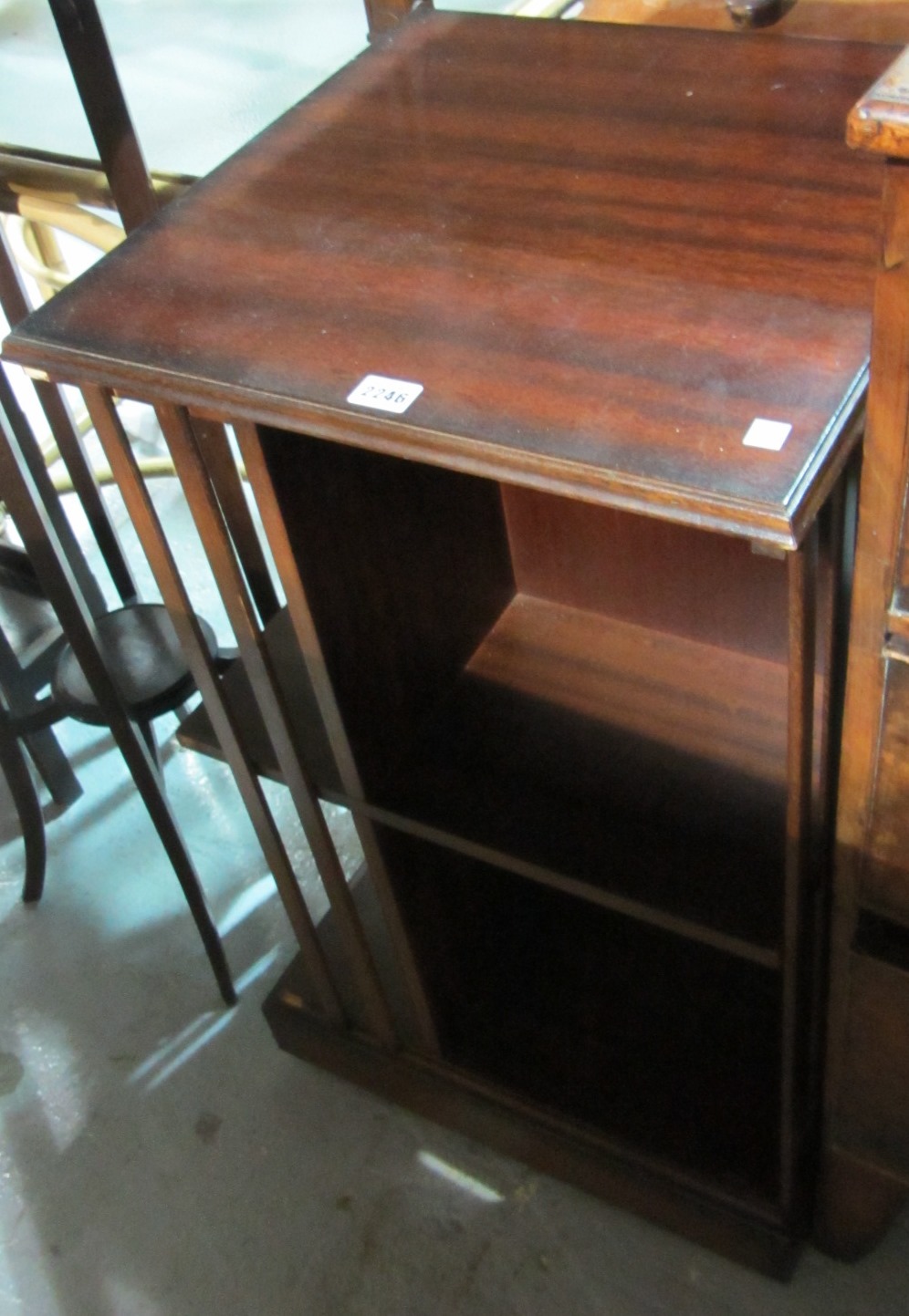 Appraisal: A th century mahogany revolving bookcase