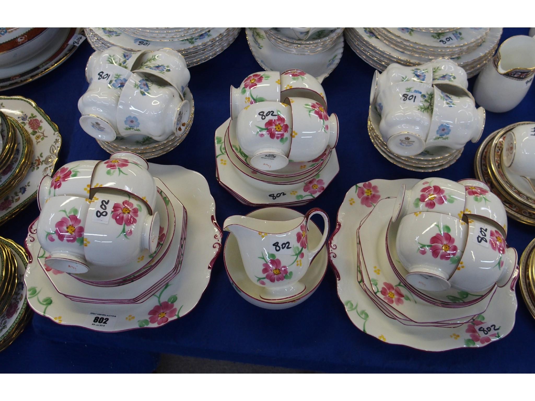 Appraisal: Paragon china hand painted tea service