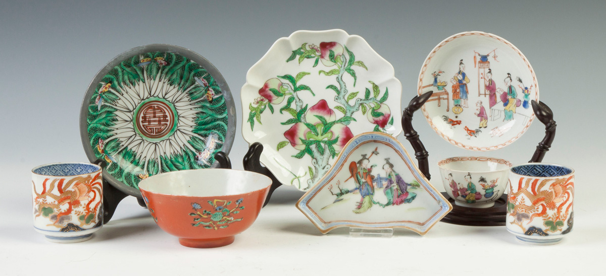 Appraisal: Group of Chinese Japanese Hand Painted Porcelain