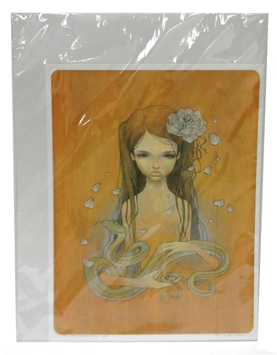 Appraisal: Audrey Kawasaki American b Charlotte No Keikaku unframed giclee print