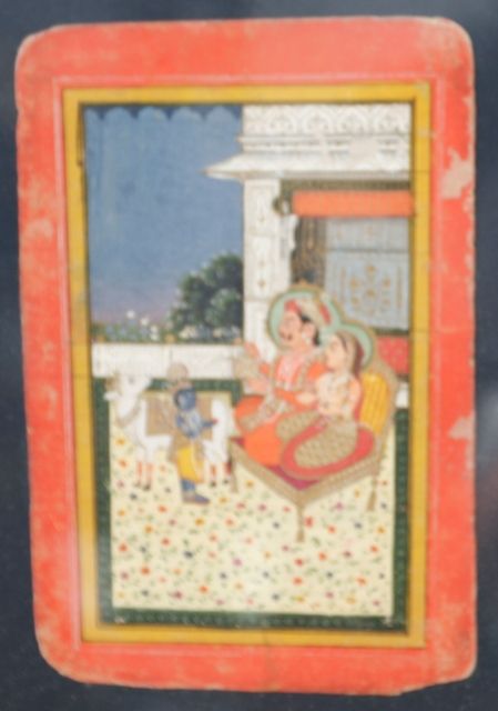 Appraisal: An Indian miniature painting Vamana gouache on paper framed and