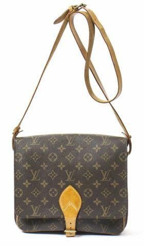 Appraisal: Louis Vuitton Cartouchiere crossbody bag in monogram coated canvas with