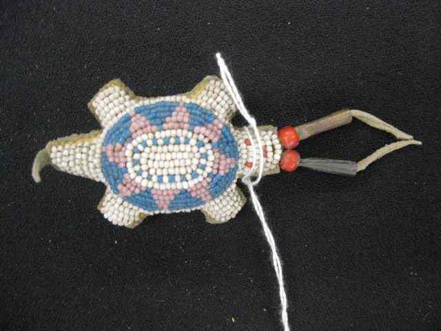 Appraisal: Indian Beaded Fetish bug form approx ''