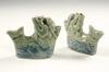 Appraisal: WATER DROPPERS - Unusual pair of Yongzheng period celadon and