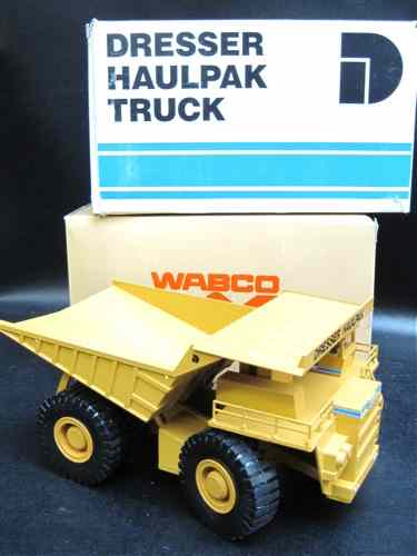 Appraisal: TWO CONRAD DIECAST SCALE MODEL MINING TRUCKS No Dresser ''Haulpak''