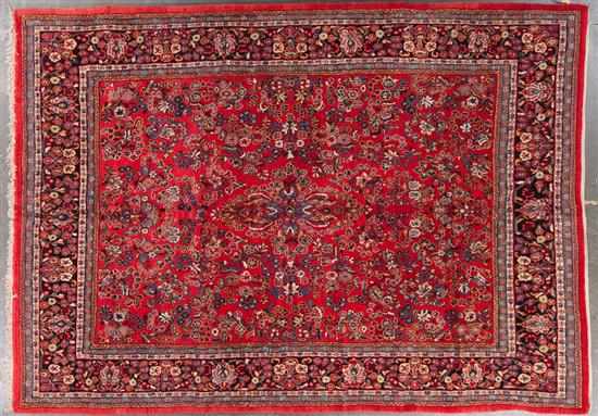 Appraisal: Persian Sarouk carpet Iran modern x Estimate -