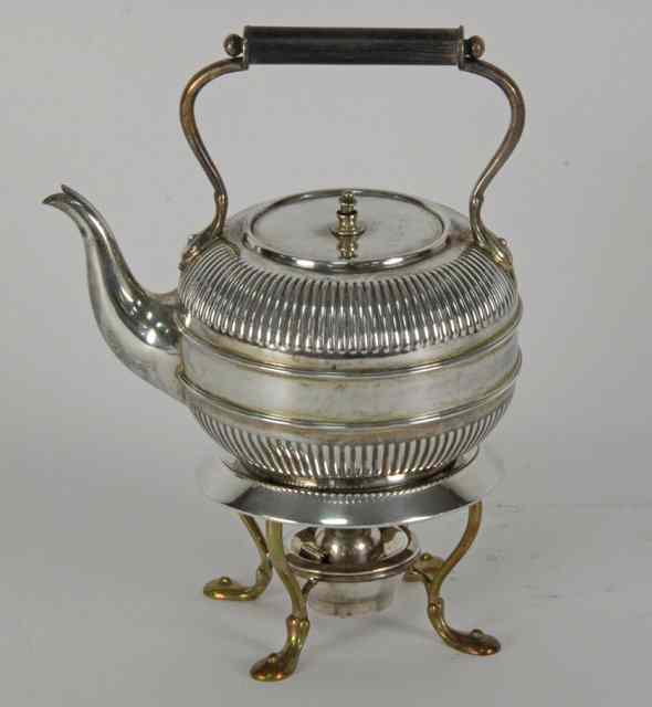 Appraisal: A Victorian silver spirit kettle Edgar Finlay Hugh Taylor Birmingham