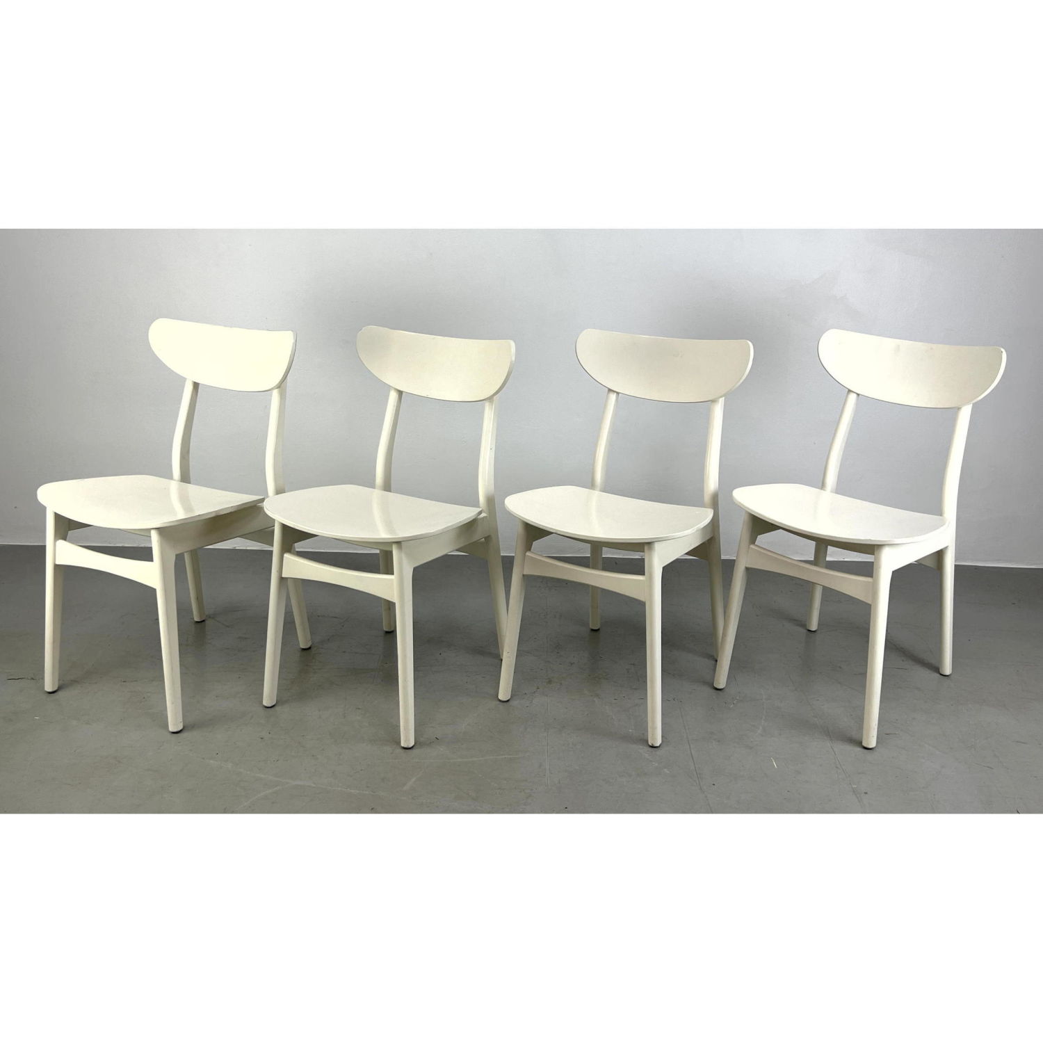 Appraisal: Set Contemporary Danish Style Dining Chairs Dimensions H inches W