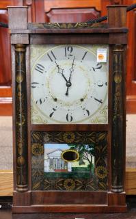 Appraisal: Eli Terry Jr miniature transitional clock Eli Terry Jr miniature