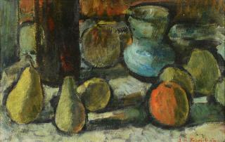 Appraisal: Jose Fabri-Canti France - oil painting post-Impressionist style still life