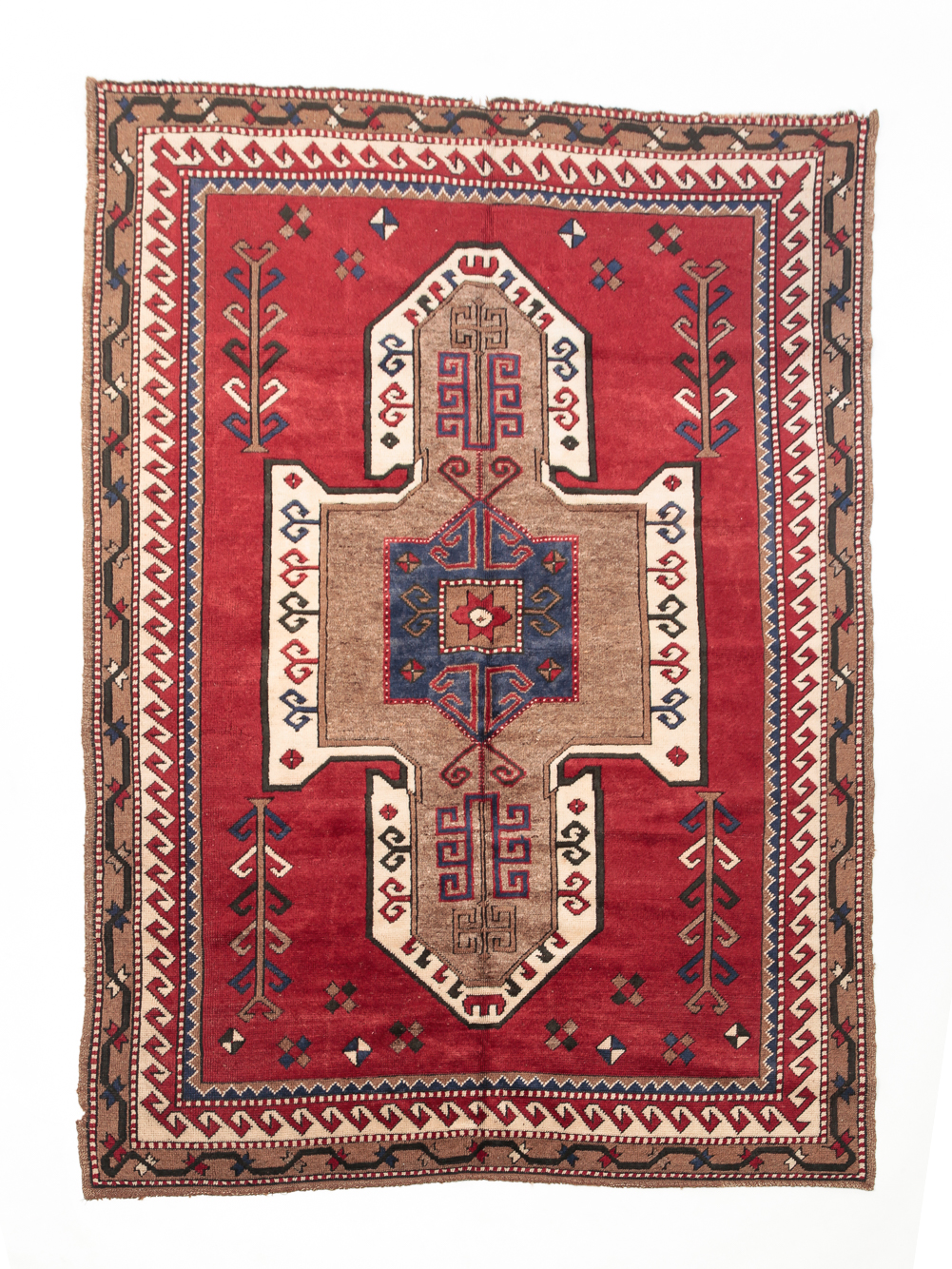 Appraisal: NORTHWEST PERSIAN OR AZERBAIJAN KAZAK RUG Early th century Multiple