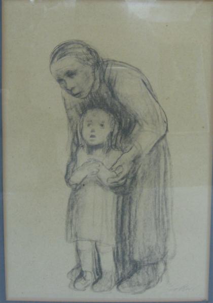 Appraisal: K THE KOLLWITZ german - Pencil signed in the margin