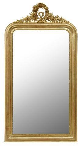 Appraisal: French Louis Philippe period gold leaf mirror mid th c