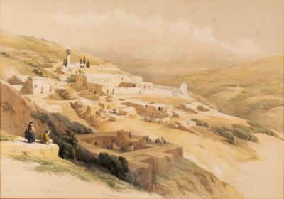 Appraisal: After David Roberts Nablous Ancient Shechem lithograph and two others