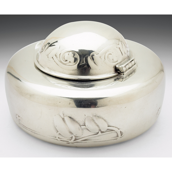 Appraisal: Liberty Co inkwell c designed by Archibald Knox round shape