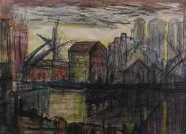 Appraisal: Charles Pettinger - Industrial Harbour II Newcastle watercolour dated '