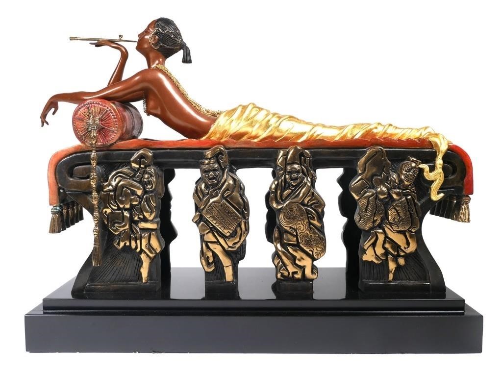 Appraisal: ERTE BRONZE DAYDREAMS SCULPTURESigned and numbered limited edition cast bronze