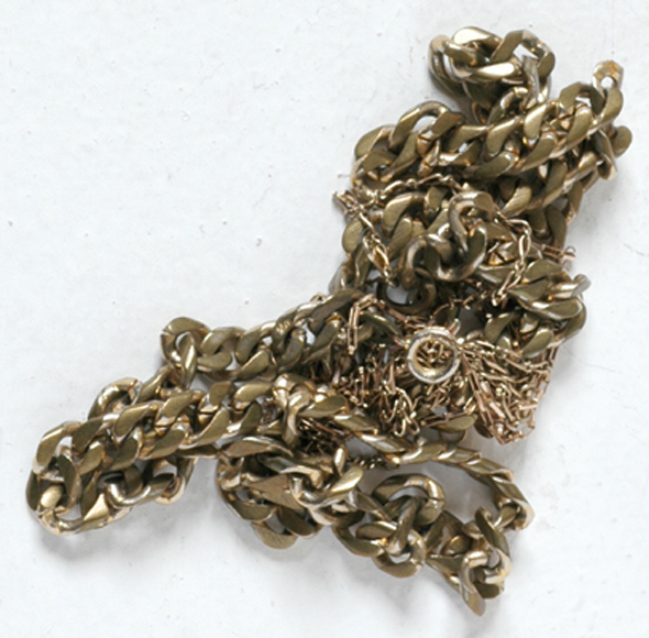 Appraisal: TWO CT GOLD CHAINS AND ONE OTHER TOTAL APPROXIMATE WEIGHT