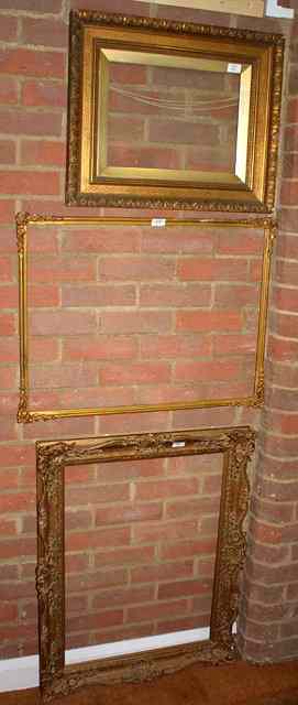 Appraisal: A th Century Watts style gilt frame with gilt inner