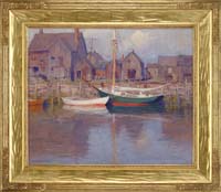 Appraisal: EMILE A GRUPPE American - ROCKPORT HARBOR Outstanding oil on