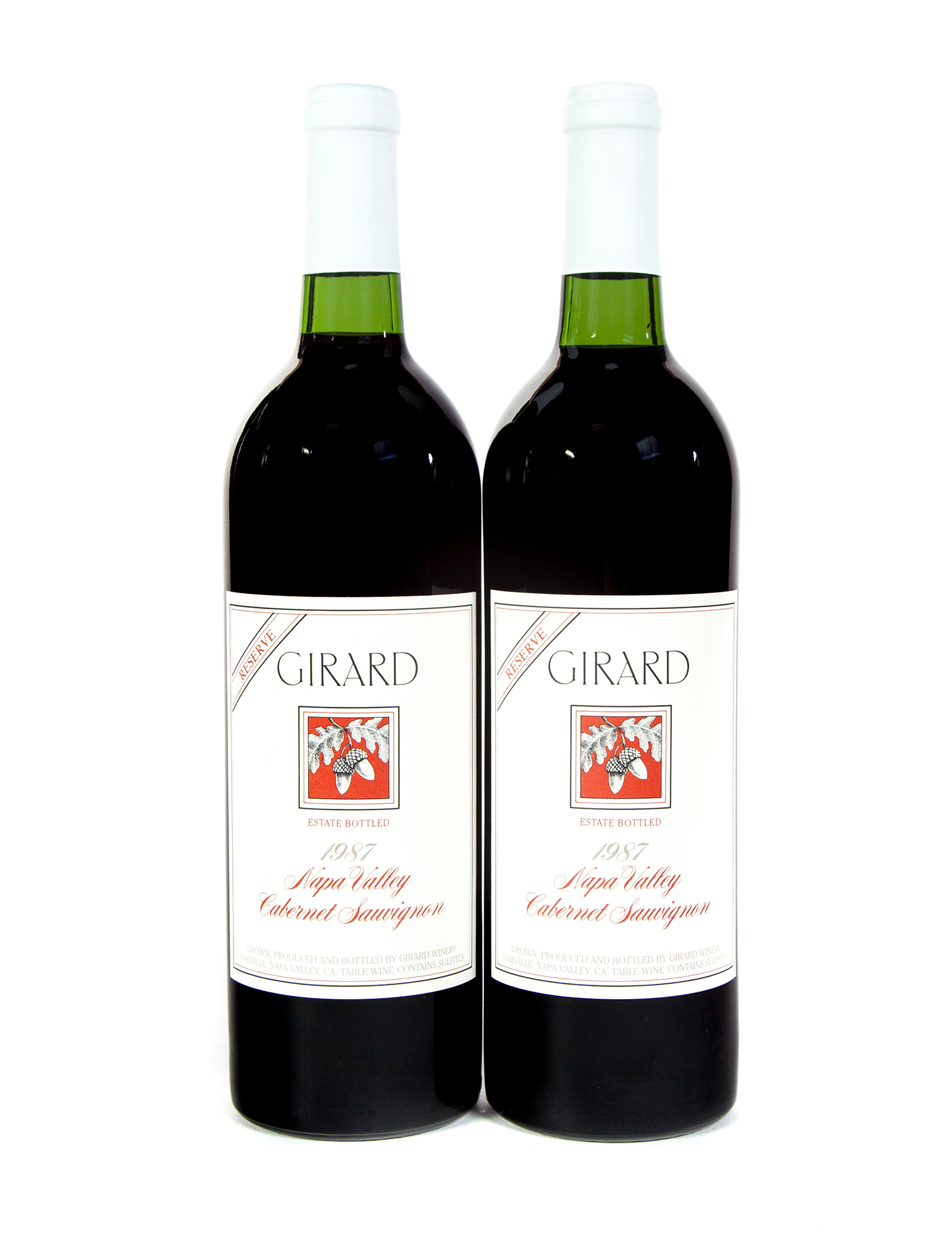 Appraisal: GIRARD RESERVE CABERNET SAUVIGNON Napa Valley bottles ml