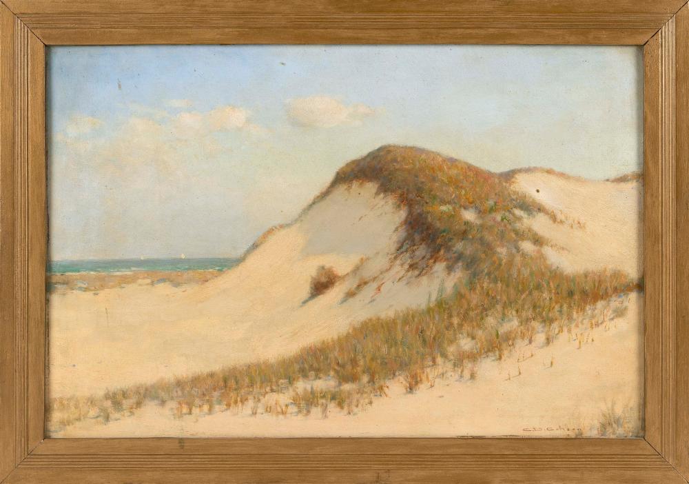 Appraisal: CHARLES DREW CAHOON MASSACHUSETTS - DUNE LANDSCAPE OIL ON MASONITE