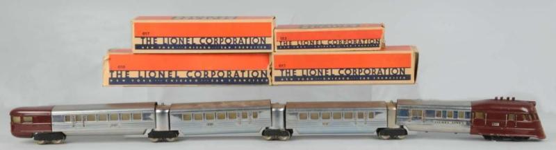 Appraisal: Lionel O-Gauge Flying Yankee Passenger Train Set Description Consists of