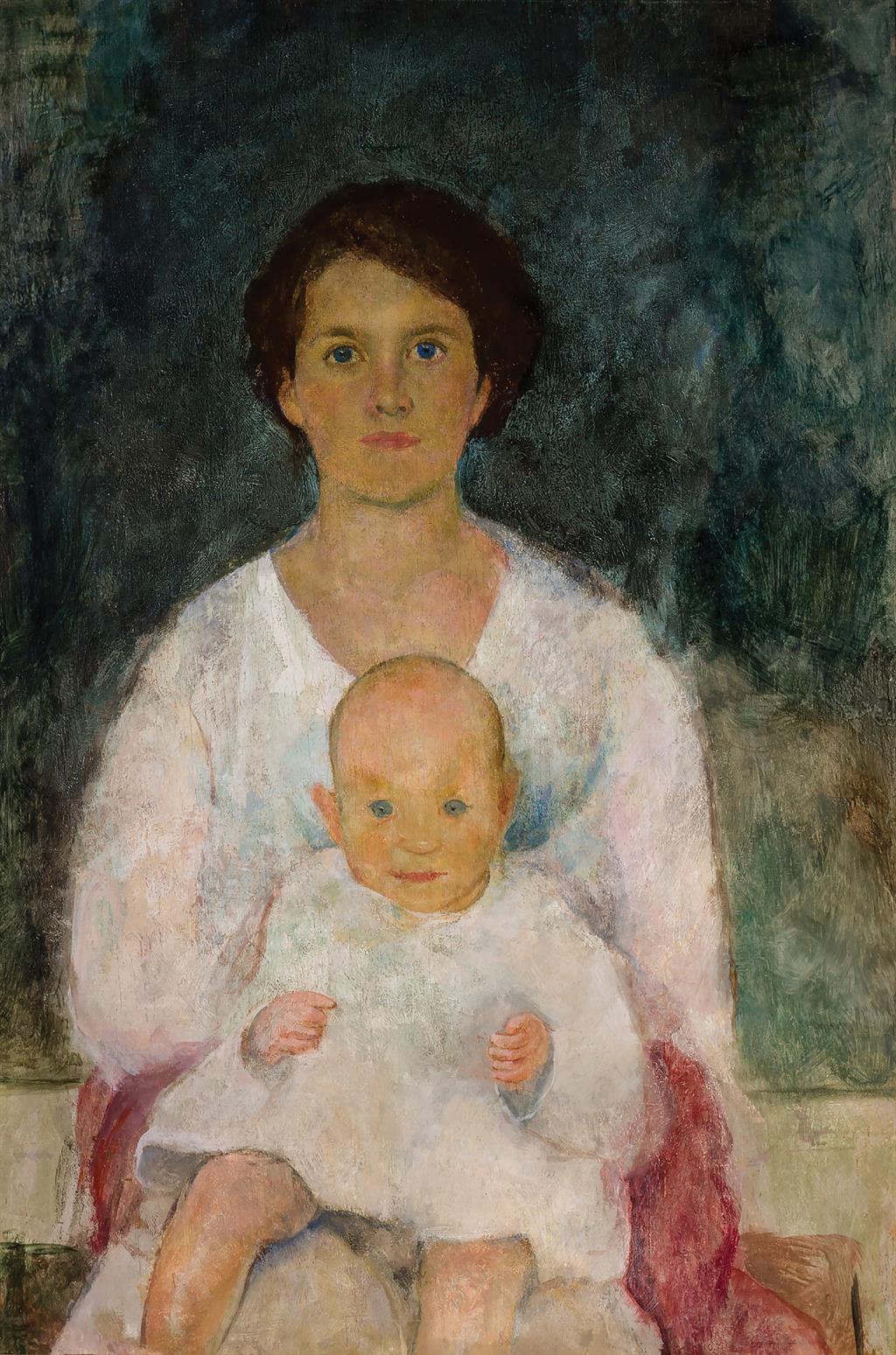 Appraisal: CHARLES WEBSTER HAWTHORNE American - Mother and Child oil on