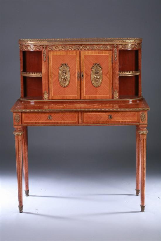 Appraisal: LOUIS XVI STYLE KINGWOOD INLAID BONHEUR DU JOUR th century