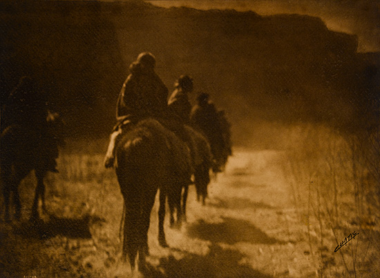 Appraisal: CURTIS EDWARD S - The Vanishing Race Sepia-toned silver print