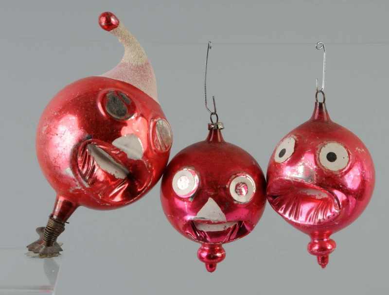 Appraisal: Lot of Rare Christmas Ornaments Description Includes one with pointed