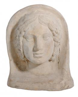 Appraisal: Etruscan Style Terracotta Head of a Woman likely th century