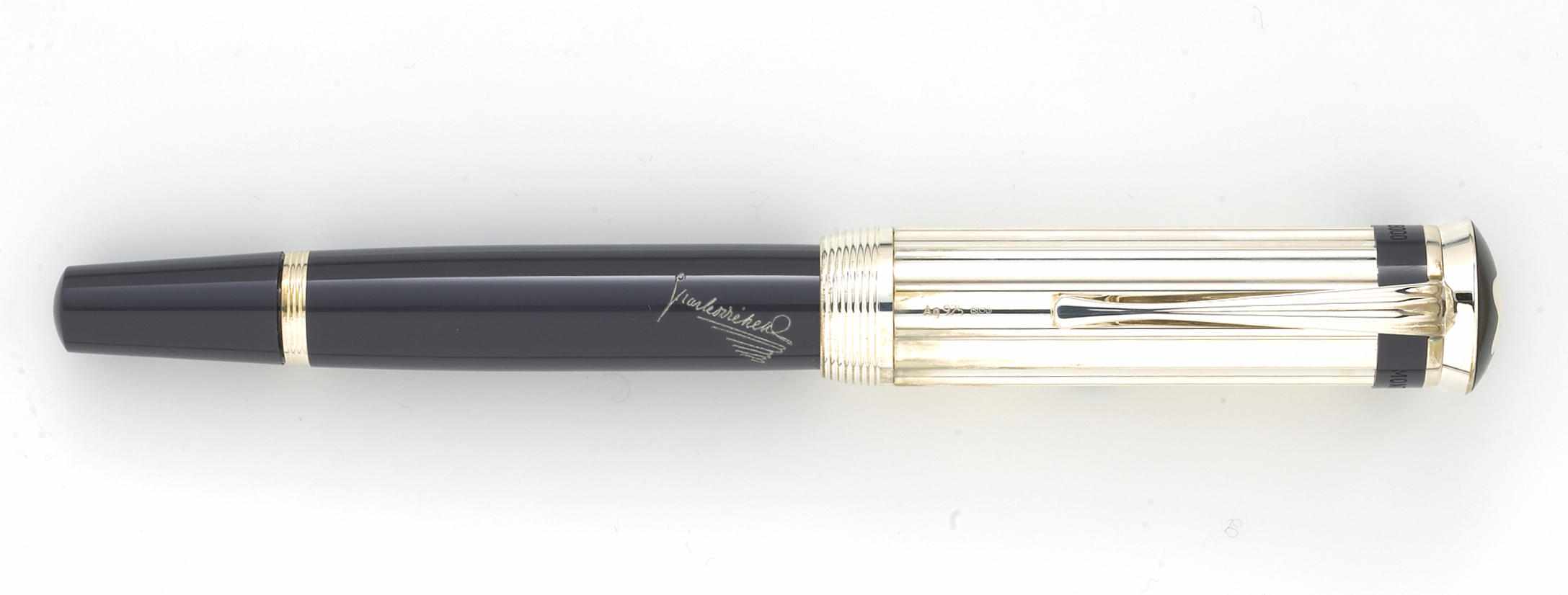 Appraisal: MONTBLANC Charles Dickens Limited Edition Fountain Pen This elegant green