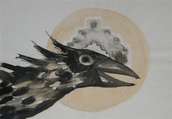 Appraisal: Thetis Blacker - British 'Omen' unsigned ink and watercolour PROVENANCE